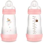 MAM Forest Matt Anti-colic cumisüveg önsterilizáló funkcióval, 260 ml - Rózsaszín kacsa