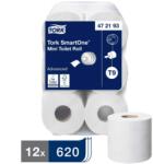 Tork Hartie igienica TORK SmartOne Mini Advanced T9, 2 straturi, 111 m/rola, 12 role/set (TK472193)