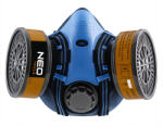 NEO TOOLS Szilikon félmaszk készlet, 2db szűrővel, A1, szerves gázok ellen (97-352)
