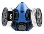 NEO TOOLS Szilikon félmaszk készlet, 2db szűrővel, P3 R, por és kis részecskék elleni védelem (97-351) - szerszamparadicsom
