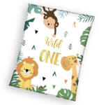 Carbotex Állatos Wild One coral fleece polár takaró 110x140cm (CBX238009KNL)