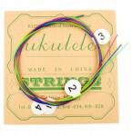 Kazoo Polska Ukulele Pro hÚROK nylon színes húrkészlet tanuláshoz (KSUN)