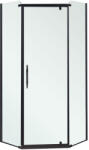 Leziter Celtic 90x90 cm ötszögletű zuhanykabin tálca nélkül fekete (LC-061106) - moretti
