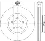 MINTEX féktárcsa MINTEX MDC1879C for JAGUAR (MDC1879C)