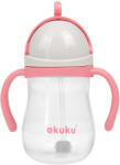 AKUKU Szívószálas itatópohár súlyozott véggel - rózsaszín (897762)