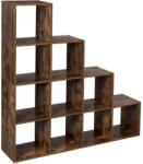 VASAGLE Könyvespolc, 10 kockás tároló, 129, 5 x 29 x 129, 5 cm (LBC10BX)
