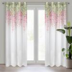 Takoy Sötétítő függöny JULIETA matt etaminból virágos motívummal 140 x 250 cm