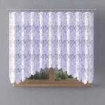 Wisan Modern jacquard függöny fehér virágmintás Morea A144 330x160cm (AWA14400)