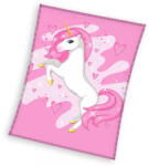  Unikornis Pink Heart polár takaró 150x200cm (CBX211009KNL) - oliviashop