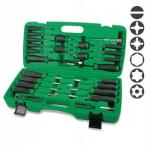 TOPTUL Csavarhúzó, Bit És Racsnis Csavarhúzó Készlet Mágneses Hex Ph Pz Sl Torx 58 Db Toptul (GAAI5801)