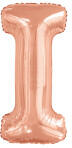 riethmüller Betű lufi 34" 86cm óriás Rosegold fólia betű, I betű, (LUFI204879)