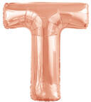 anagram Betű lufi 34" 86cm óriás Rosegold betű, T betű, (LUFI140191)