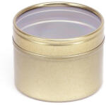  Arany színű fém tégely átlátszó fedővel - 100 ml