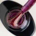 KIEVSKAYA Colorful Rubber Base Kievskaya CF29 TPO Free 7ml | Bază rubber cu sclipici roșu burgundy (CF29)
