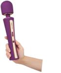 Bodywand Vibrator Masaj Luxe Couture Wand, 7 Moduri Vibratii, 15 Viteze, Silicon, ABS, USB, Mov, 28.2 cm Vibrator