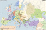 Stiefel Európa 1000 körül (160 x 120 cm) iskolai történelmi falitérkép