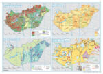 Stiefel Magyarország tematikus térképek - genetikai talajtípusok, talajminőség, ár- és belvízvédelem, kinyert vizek és felszíni vizek minősége