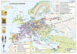 Stiefel Európa a francia forradalom és a napóleoni háborúk idején (140 x 100 cm) iskolai történelmi falitérkép