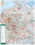 Stiefel Németország autótérkép tűzhető, keretes