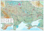 Gizimap Ukrajna és Moldova autós falitérkép