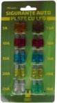 Ro Group Set 10 sigurante auto plate cu led RoGroup, 12V, produs certificat RAR