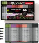 STABILO Creative Tips Vékonyceruza+Flamastry Pasztell 30el Fém tok szett (4006381601931)