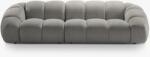 Micadoni Canapea modulara moderna Diana 4 locuri 294 cm tapiterie velur Bubble (MH162) Canapea