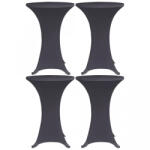 VidaXL Husă de masă elastică, 4 buc. , antracit, 70 cm (279085) - izocor