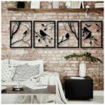 Wisan Modern nagy kép Madarak loft nappaliba 4 el sötét tölgy 170x50cm (AWCUS004N)