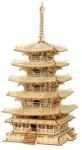 Robotime ROLIFE 3D 5 emeletes Pagoda lézervágott modell 275db-os készlet TGN02