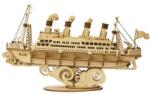 Robotime ROLIFE 3D modell - Gőzhajó lézervágott modell fából 145db-os TG306