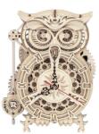 Robotime ROKR 3D fa modell Bagoly óra - 161db-os lézervágott készlet LK503