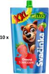 Hello gyümölcs snack XXL eperrel, 10 x 200g, tasakos