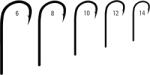 Mustad Carlige Mustad Ultrapoint 10042npbn, Ochet, Nr 6, 10 Buc Plic (m.10042npbn.6)