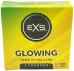 GoodLove EXS Glow in the Dark - prezervative vegane fosforescente 3 buc
