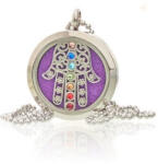 Cotomag Colier Bijuterii Aromaterapie - Hamsa Chakra 30 mm