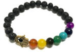 Cotomag Bratara din Piatra de Lava - Hamsa Chakra