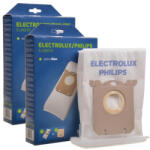  Set 8 Saci Aspirator Sintetici tip S-bag E201SM, Compatibili cu Electrolux, Philips, AEG + 2 Filtre Motor (TRS1-971-CS1-N)