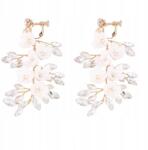 Ecarla Esküvői fülbevaló Boho lógó kristályokkal nemesacél KOLS16 (5903678555153)