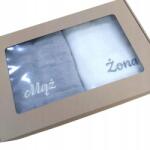  Férj Feleség Pamut törölköző szett Hamu/Krém (5905494543017)