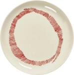Serax Farfurie pentru mic dejun Feast, 19 cm, alb-roșu (XB8921004C)