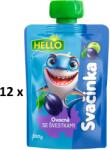 Hello gyümölcs snack szilvával, 12 x 100g