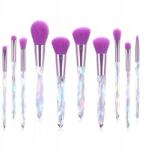 Ecarla Professzionális sminkecsetek nagy szett 10 db-os lila PZ42 (PZ42)