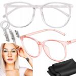  Női szemüveg, Blue Light Blokkoló, 2 pár, kék fény szűrő