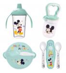 Thermobaby Gyerek szett, 4 részes, Mickey, pohár, tál, kanál, gyümölcs rágóka (THE052032_Mickey)