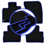 Wielganizator Carlux-blue autós Autószönyegek a következő típushoz: Nissan Qashqai III mHEV Suv (2021-)