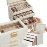 eCarla Exkluzív ékszerdoboz láda tok rendszerező arany fogantyúk (PD161)