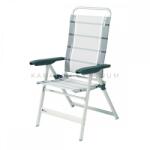 Dukdalf Dynamic Standard magas támlás kempingszék, szürke-fehér (C20261)
