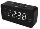 Bravo digitális ébresztőóra rádióval, fekete-fehér (B-5185W)