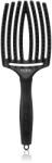 Olivia Garden Fingerbrush Boar & Nylon hajkefe nejlon- és vaddisznósörtékkel Full Black L